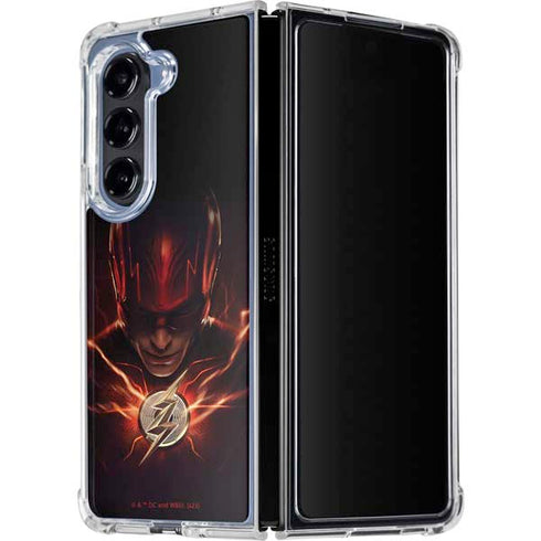 DC Comics The Flash Movie: The Flash Poster Galaxy Z Fold5 5G Clear Case