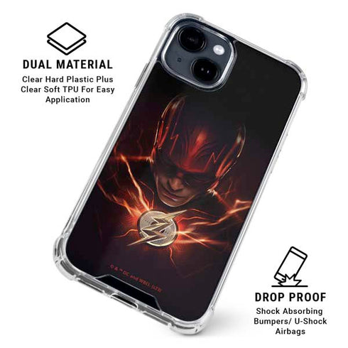 DC Comics The Flash Movie: The Flash Poster iPhone 14 Plus Clear Case