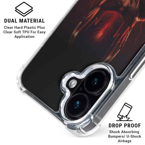 DC Comics The Flash Movie: The Flash Poster iPhone 16 Plus Clear Case