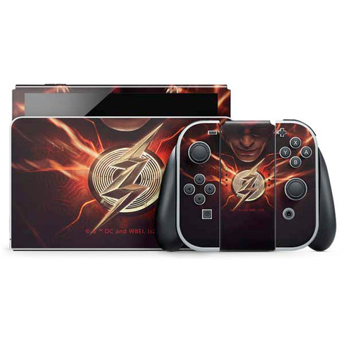 DC Comics The Flash Movie: The Flash Poster Nintendo Switch OLED (2021) Skin
