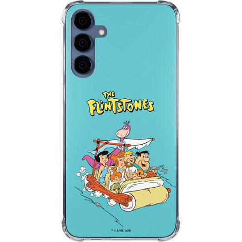 The Flintstones and Rubbles Galaxy A55 5G Clear Case