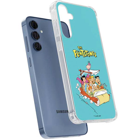 The Flintstones and Rubbles Galaxy A55 5G Clear Case