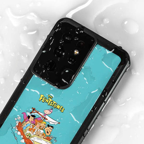 The Flintstones and Rubbles Galaxy S24 Ultra Waterproof Case