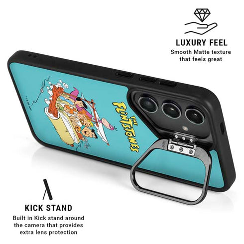 The Flintstones and Rubbles Galaxy S25 FE Kickstand Case