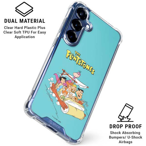 The Flintstones and Rubbles Galaxy S25 Plus Clear Case