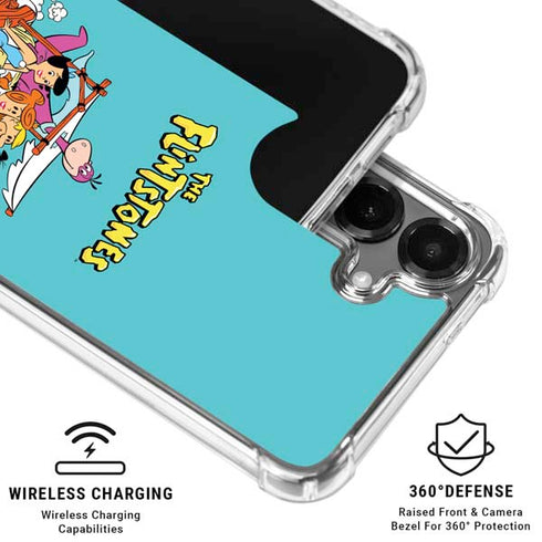 The Flintstones and Rubbles Galaxy S26 Clear Case