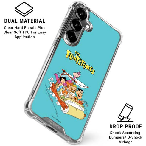 The Flintstones and Rubbles Galaxy S26 Plus Clear Case