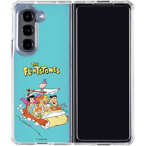 The Flintstones and Rubbles Galaxy Z Fold5 5G Clear Case