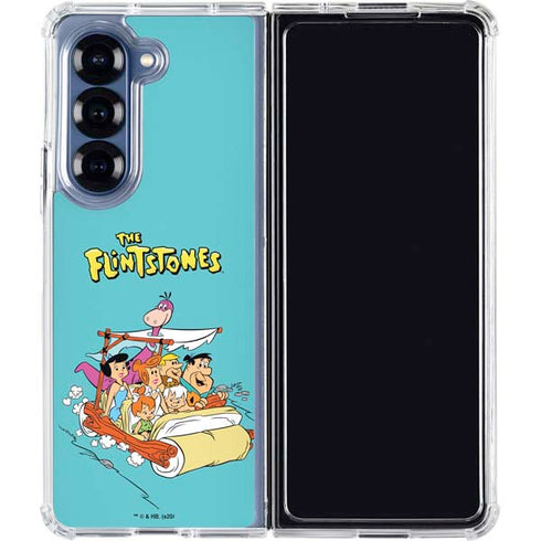 The Flintstones and Rubbles Galaxy Z Fold6 Clear Case