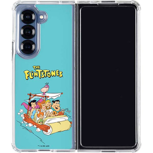 The Flintstones and Rubbles Galaxy Z Fold7 Clear Case