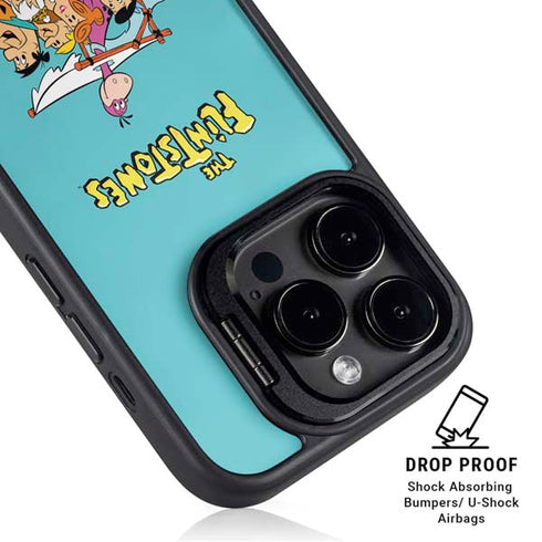 The Flintstones and Rubbles iPhone 14 Pro Max Kickstand Case