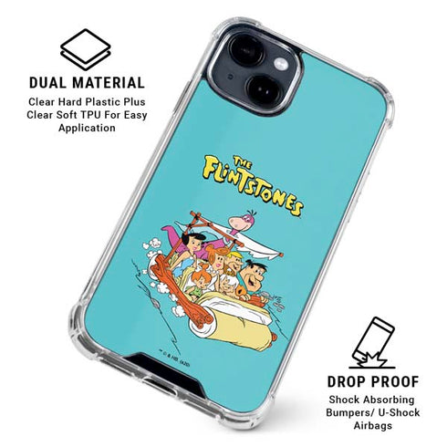 The Flintstones and Rubbles iPhone 15 Clear Case