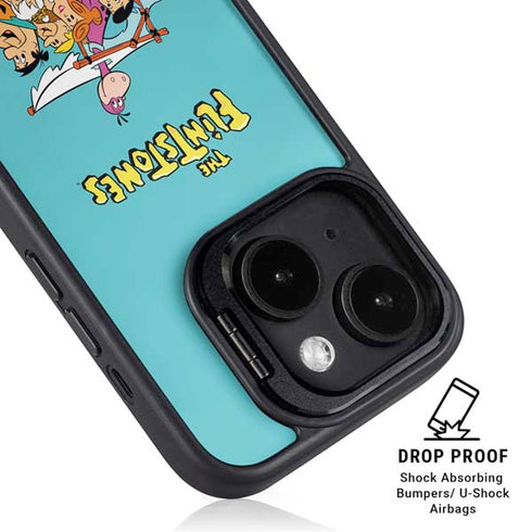 The Flintstones and Rubbles iPhone 15 Kickstand Case