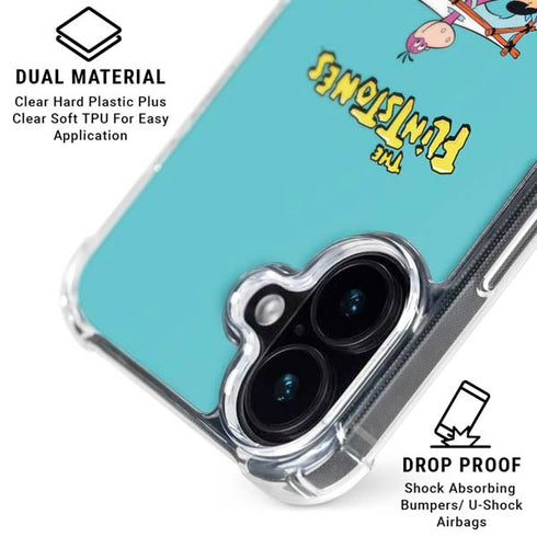 The Flintstones and Rubbles iPhone 16 Clear Case