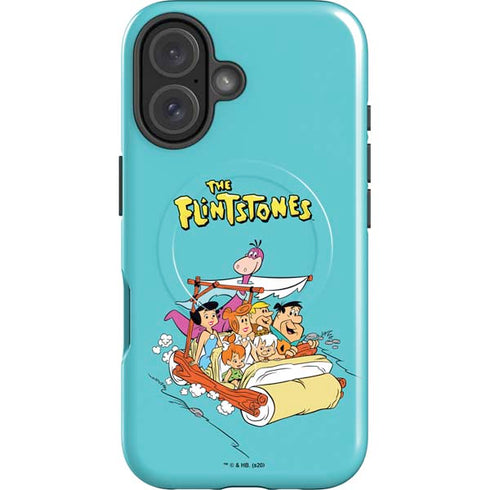 The Flintstones and Rubbles iPhone 16 Magsafe Impact Case