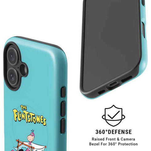 The Flintstones and Rubbles iPhone 16 Magsafe Impact Case