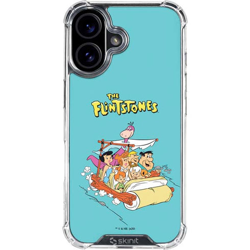 The Flintstones and Rubbles iPhone 16 Plus Clear Case
