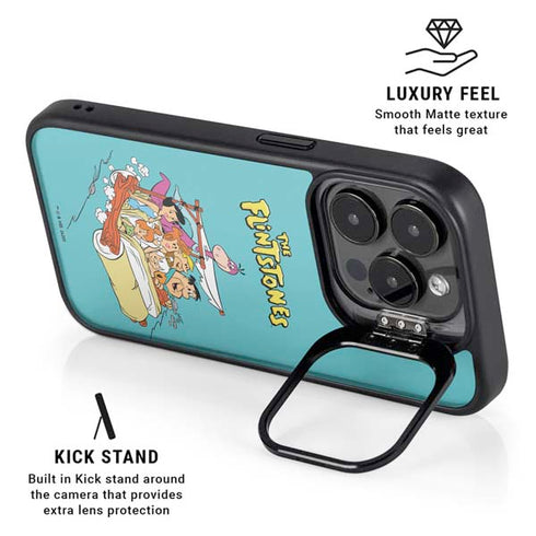 The Flintstones and Rubbles iPhone 16 Pro Max Kickstand Case