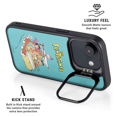 The Flintstones and Rubbles iPhone 16e Kickstand Case