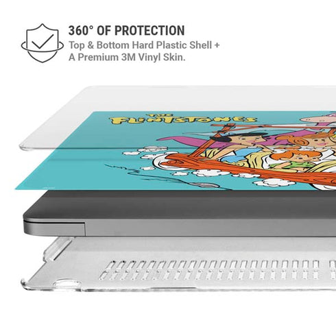 The Flintstones and Rubbles MacBook Pro 14in (2021-24) Case plus Skin