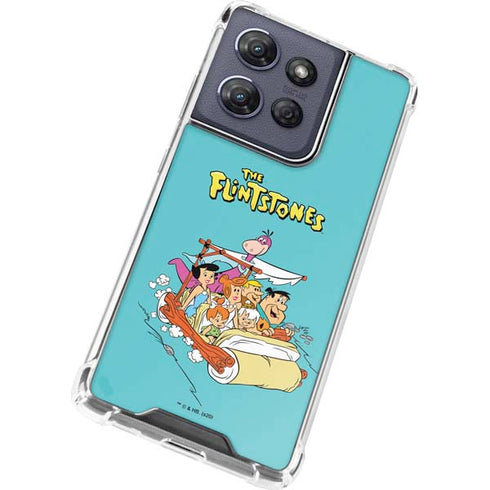The Flintstones and Rubbles Moto G 5G (2025) Clear Case