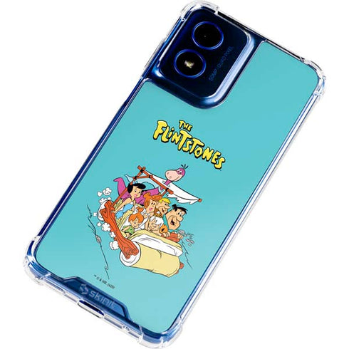 The Flintstones and Rubbles Moto G 5G (2024) Clear Case