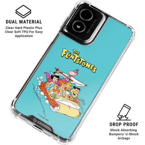 The Flintstones and Rubbles Moto G Power 5G (2024) Clear Case