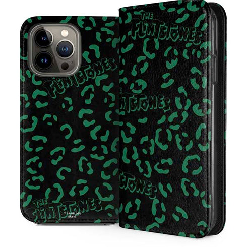The Flinstones The Flintstones Pattern iPhone 14 Pro Max Folio Case