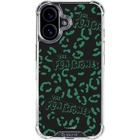 The Flinstones The Flintstones Pattern iPhone 16 Plus Clear Case