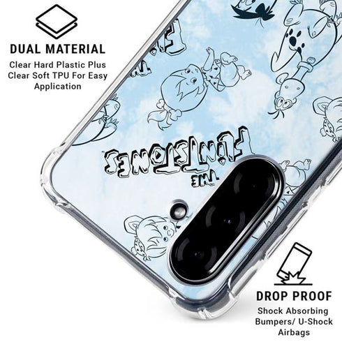 The Flinstones The Flintstones Tie Dye Print Galaxy A36 5G Clear Case