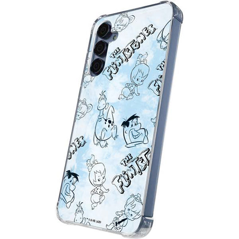 The Flinstones The Flintstones Tie Dye Print Galaxy A55 5G Clear Case