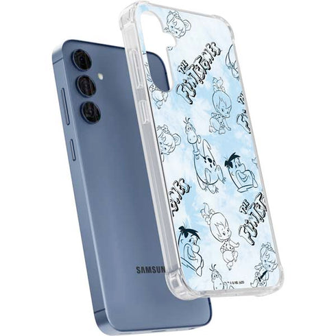 The Flinstones The Flintstones Tie Dye Print Galaxy A55 5G Clear Case