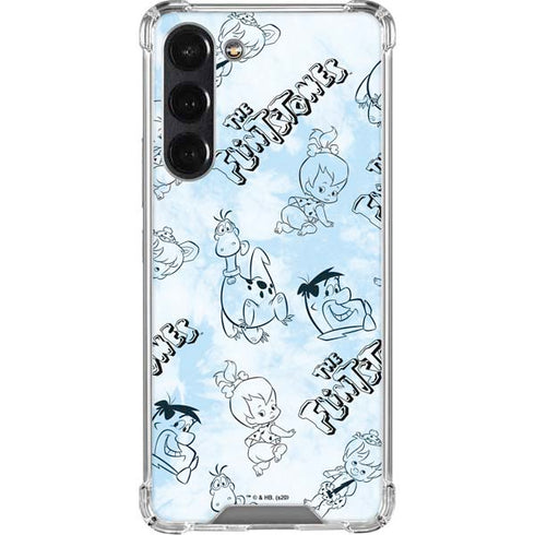 The Flinstones The Flintstones Tie Dye Print Galaxy S24 FE Clear Case