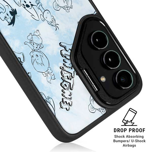 The Flinstones The Flintstones Tie Dye Print Galaxy S25 Kickstand Case