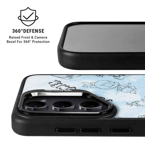 The Flinstones The Flintstones Tie Dye Print Galaxy S25 Plus Kickstand Case