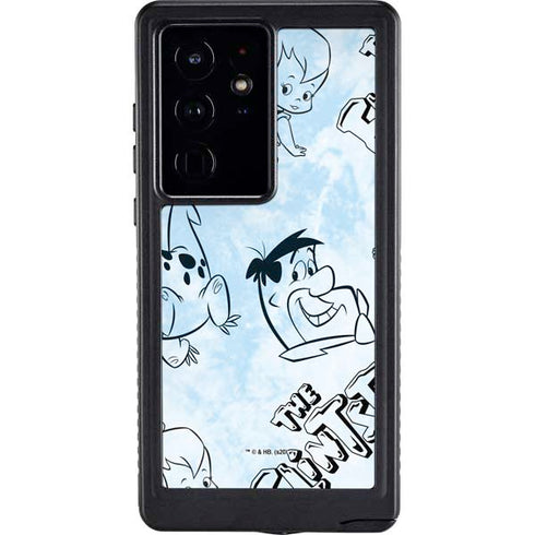 The Flinstones The Flintstones Tie Dye Print Galaxy S24 Ultra Waterproof Case