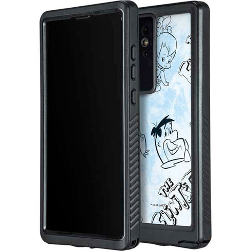 The Flinstones The Flintstones Tie Dye Print Galaxy S24 Ultra Waterproof Case