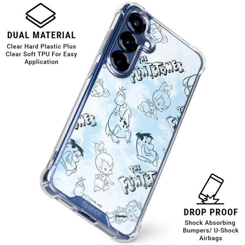 The Flinstones The Flintstones Tie Dye Print Galaxy S25 Clear Case
