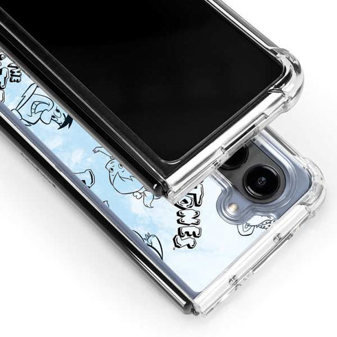 The Flinstones The Flintstones Tie Dye Print Galaxy Z Fold5 5G Clear Case