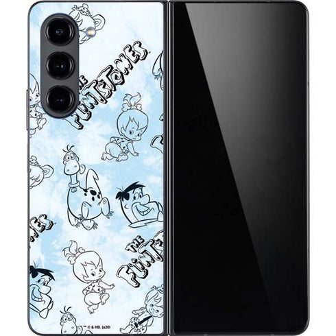 The Flinstones The Flintstones Tie Dye Print Galaxy Z Fold5 5G Skin