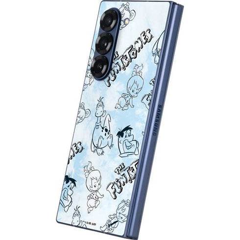 The Flinstones The Flintstones Tie Dye Print Galaxy Z Fold6 Skin