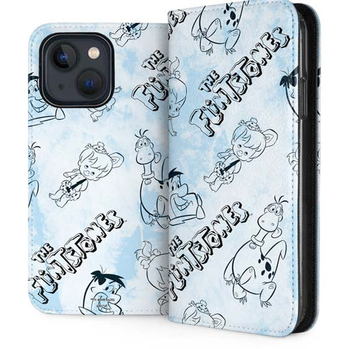 The Flinstones The Flintstones Tie Dye Print iPhone 13 Folio Case