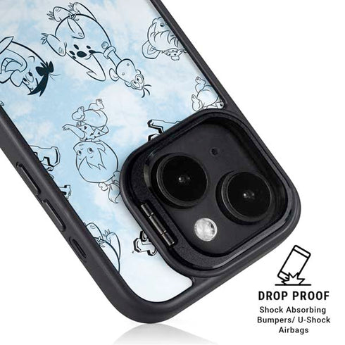 The Flinstones The Flintstones Tie Dye Print iPhone 14 Plus Kickstand Case