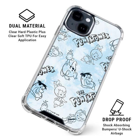 The Flinstones The Flintstones Tie Dye Print iPhone 15 Clear Case