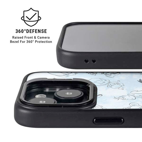 The Flinstones The Flintstones Tie Dye Print iPhone 15 Plus Kickstand Case