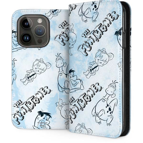 The Flinstones The Flintstones Tie Dye Print iPhone 15 Pro Folio Case