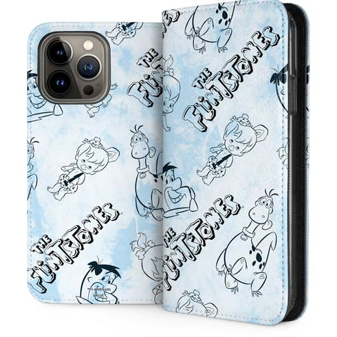 The Flinstones The Flintstones Tie Dye Print iPhone 15 Pro Max Folio Case