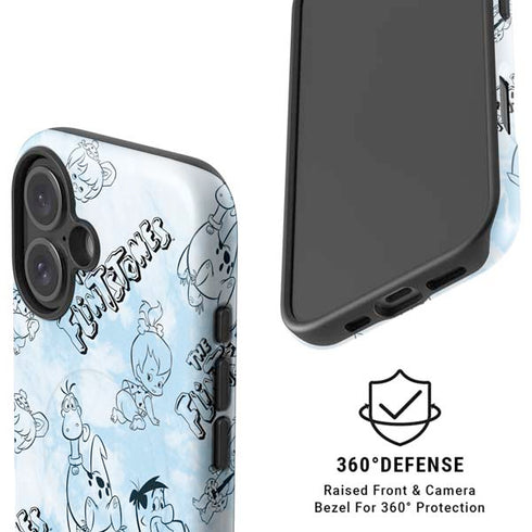 The Flinstones The Flintstones Tie Dye Print iPhone 16 Magsafe Impact Case