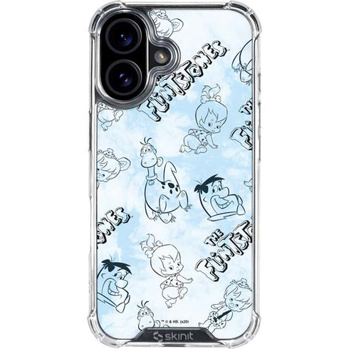 The Flinstones The Flintstones Tie Dye Print iPhone 16 Plus Clear Case