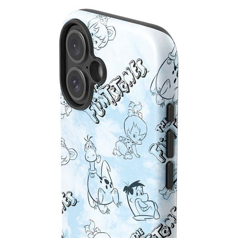 The Flinstones The Flintstones Tie Dye Print iPhone 16 Plus Impact Case